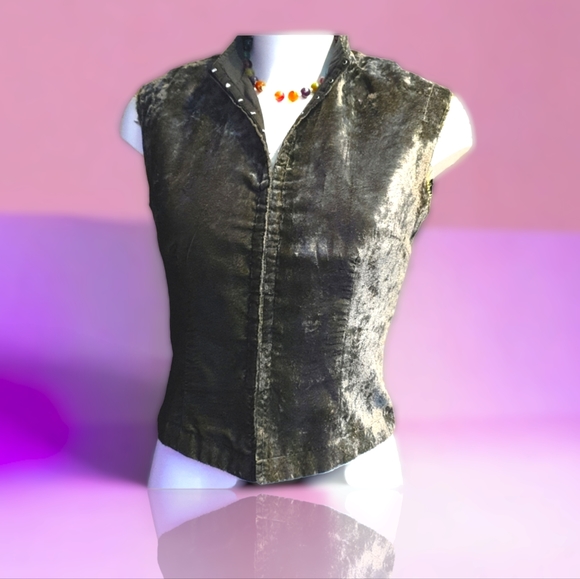 Jigsaw Denim - Size 10 sleeveless corset vest, tailored to accentuate waist & bust,cotton lined